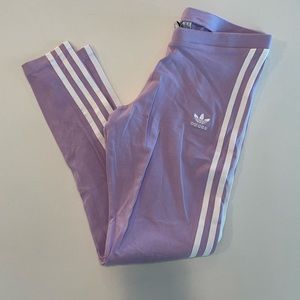 Purple adidas leggings
